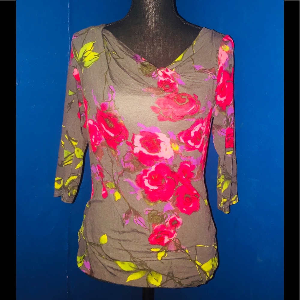 3/4 Length Sleeve Soft Rose Top